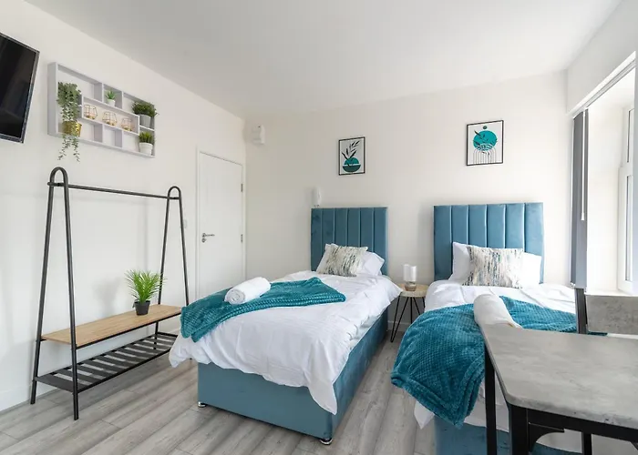 Cosy Cardiff Apartments - Garden Lounge