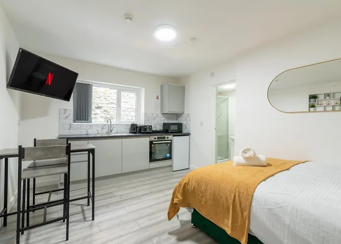 Cosy Cardiff Apartments - Garden Lounge